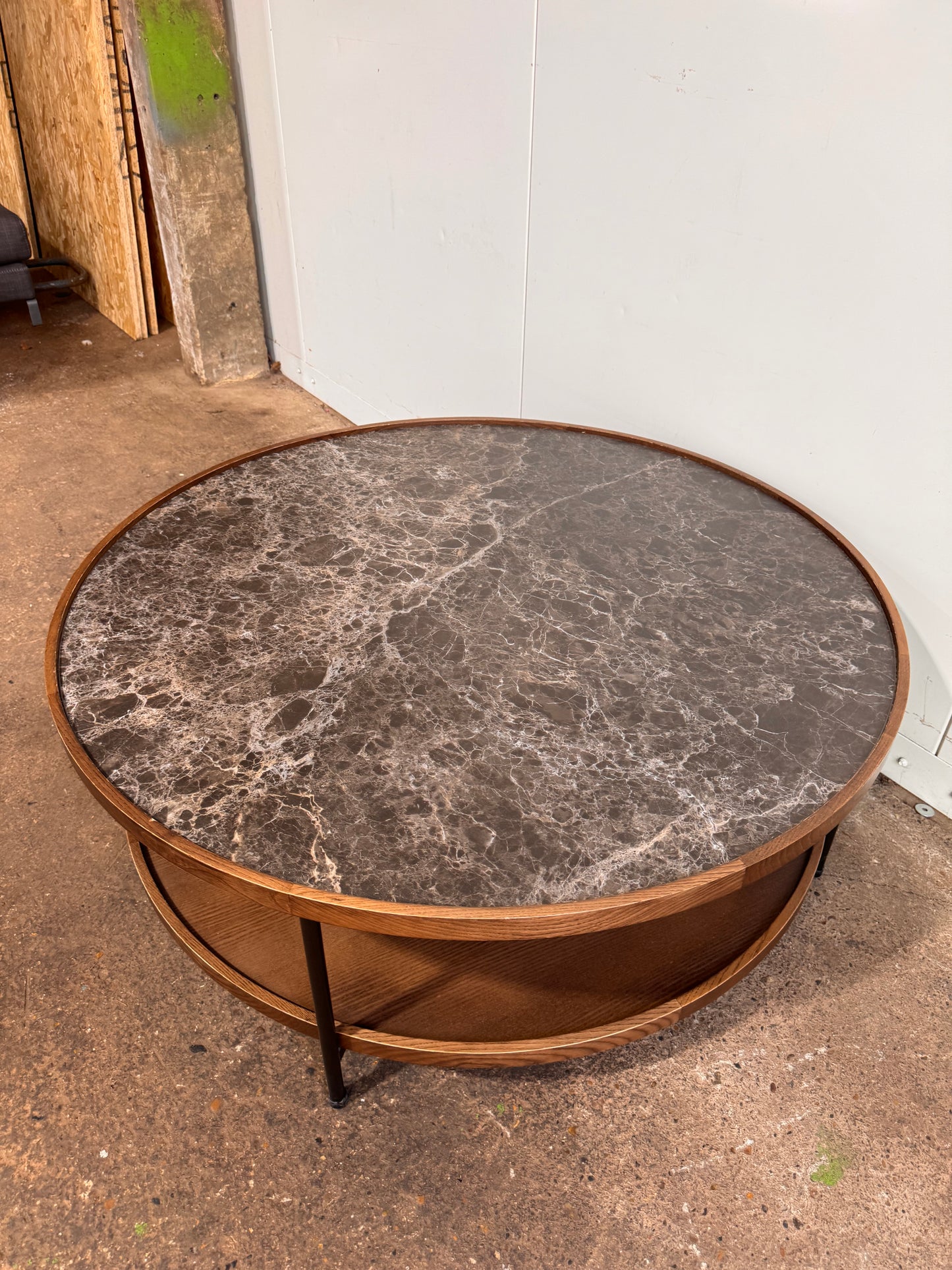 Porada Wooden & Marble Koster Coffee Table