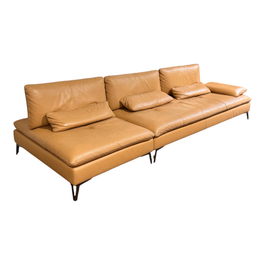 Roche Bobois Scenario Leather Sofa