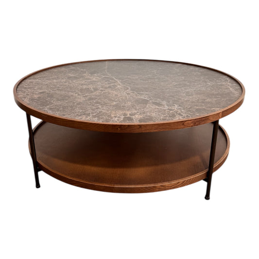 Porada Wooden & Marble Koster Coffee Table
