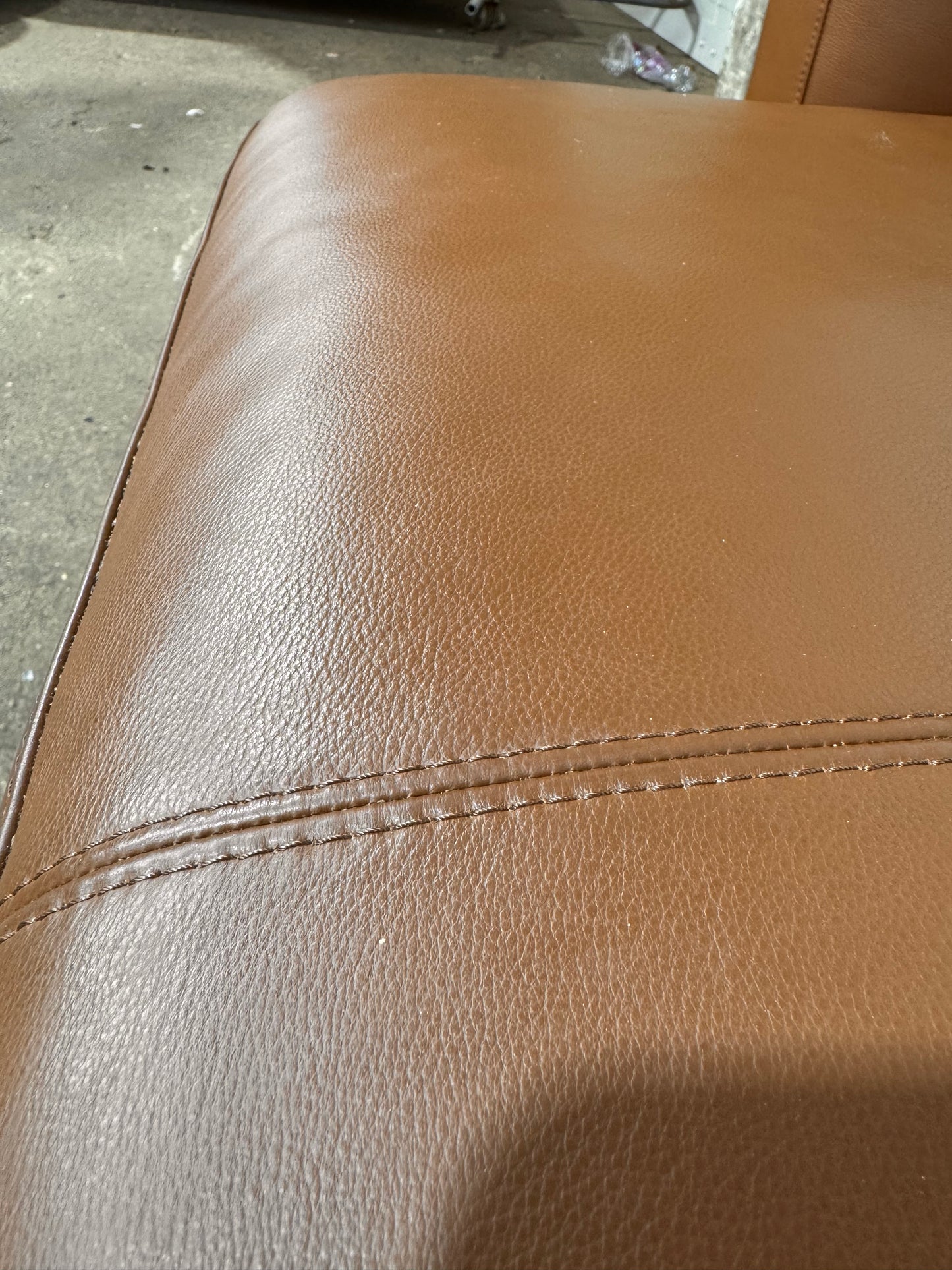 Camerich Lazytime Brown Leather Sofa