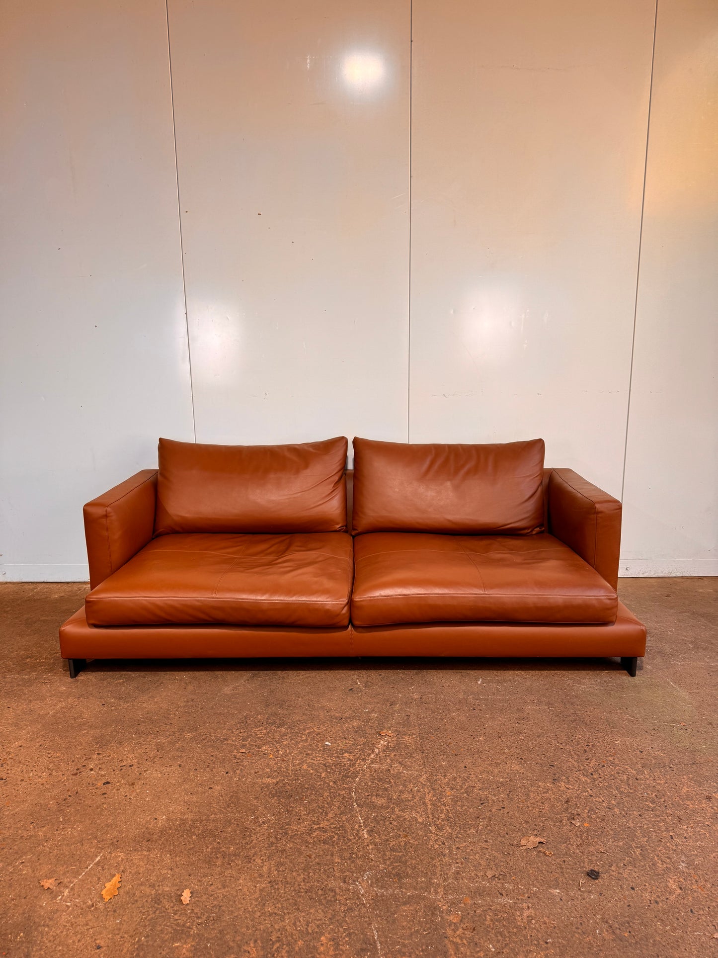 Camerich Lazytime Brown Leather Sofa