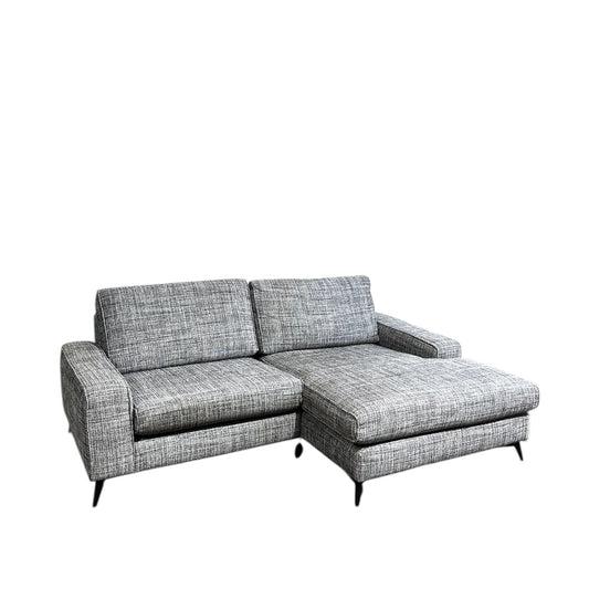 Black & White L Shape Sofa