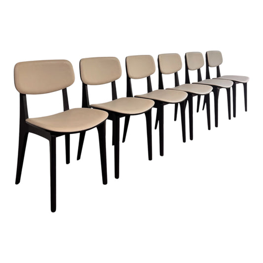 Camerich Set of 6 ‘Leaf’ Dining Chairs
