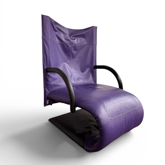 Ligne Roset Deep Purple Zen Chair by Claude Brisson