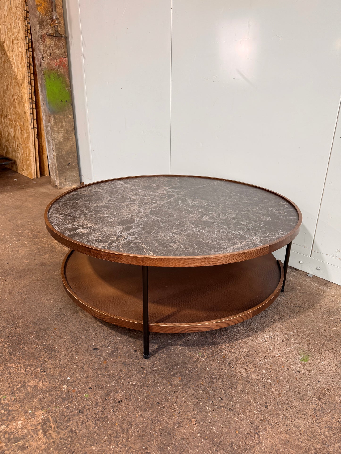 Porada Wooden & Marble Koster Coffee Table