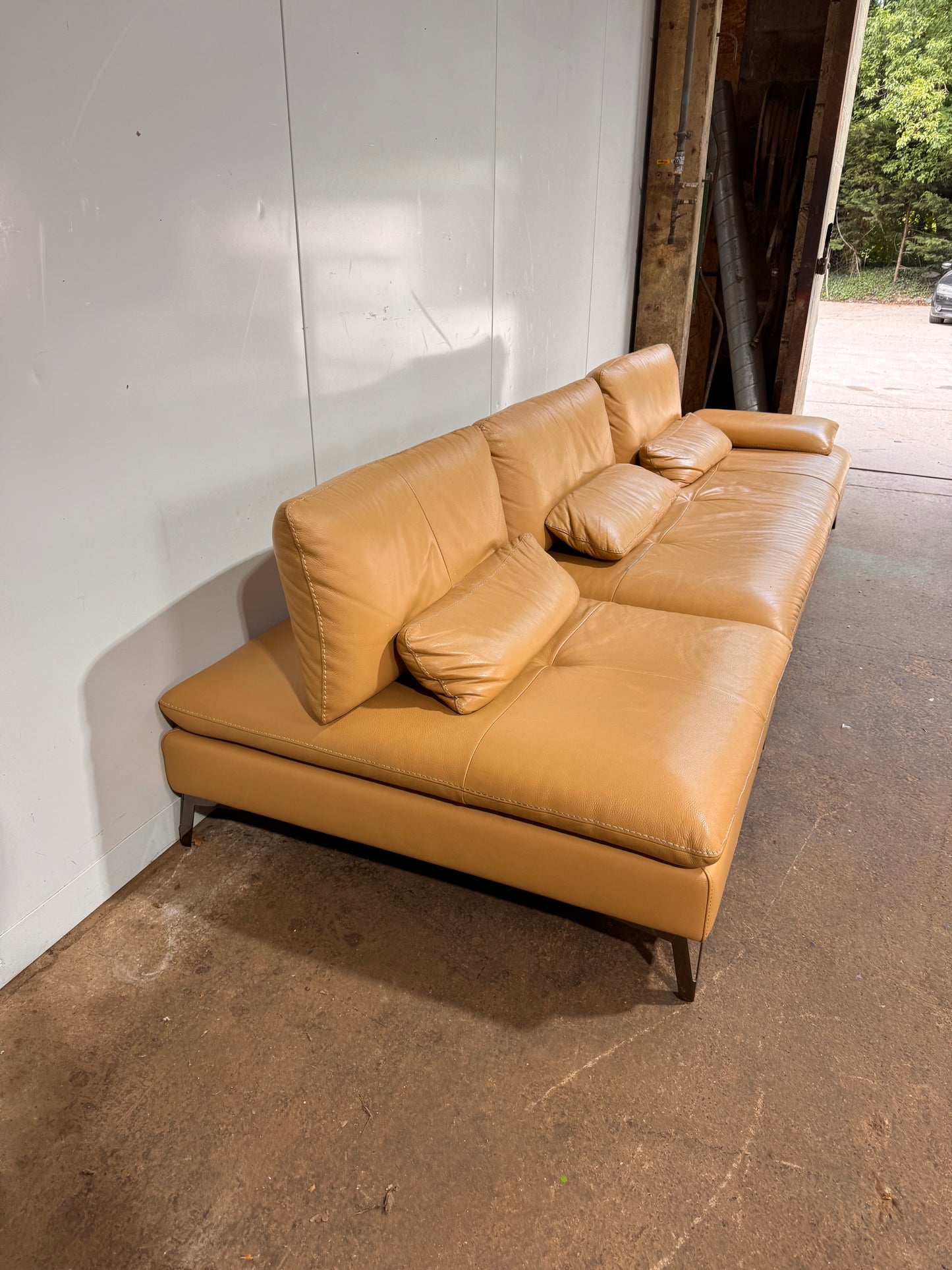 Roche Bobois Scenario Leather Sofa