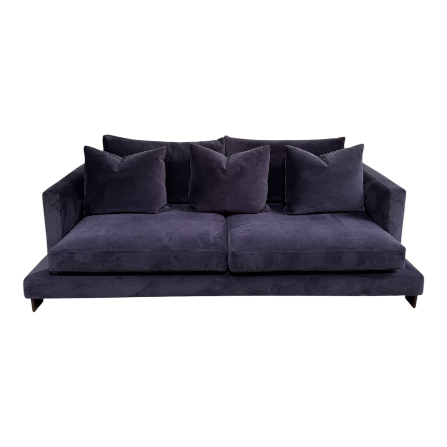 Camerich Lazytime Navy Blue Velvet Sofa