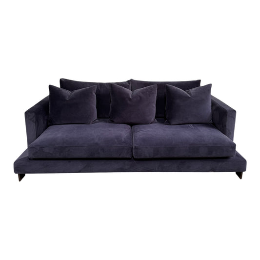 Camerich Lazytime Navy Blue Velvet Sofa