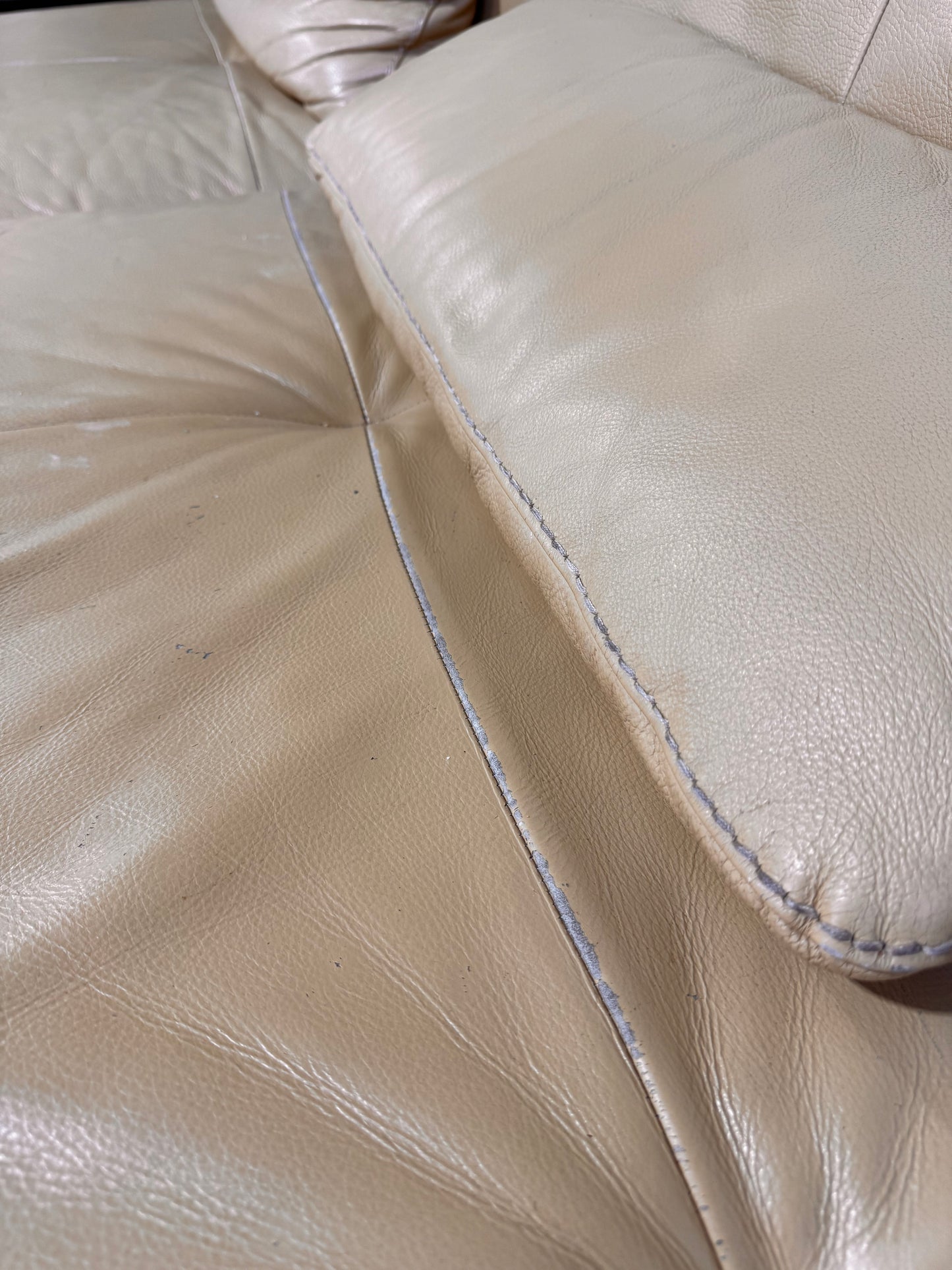 Roche Bobois Scenario Leather Sofa