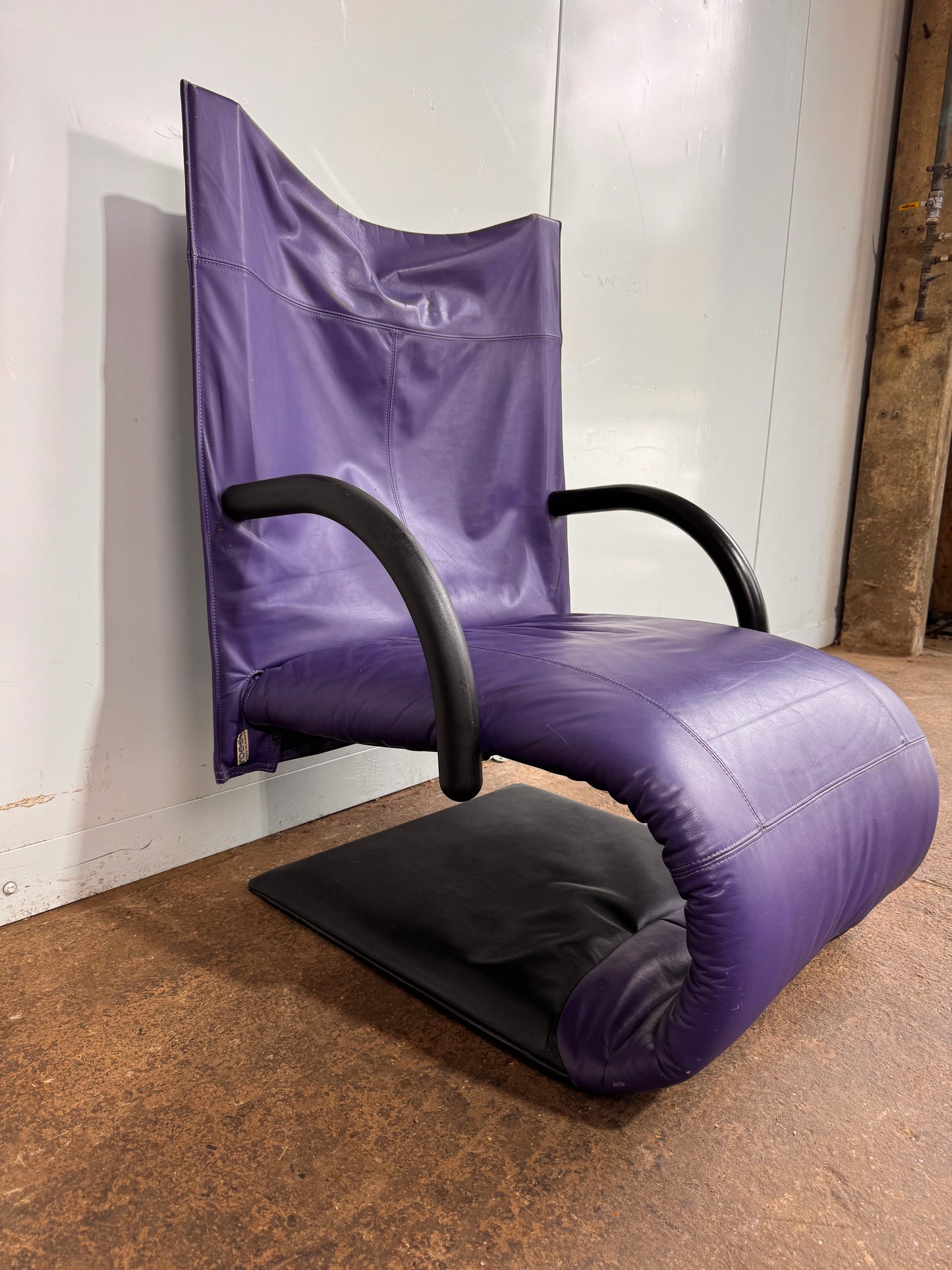Ligne Roset Deep Purple Zen Chair by Claude Brisson