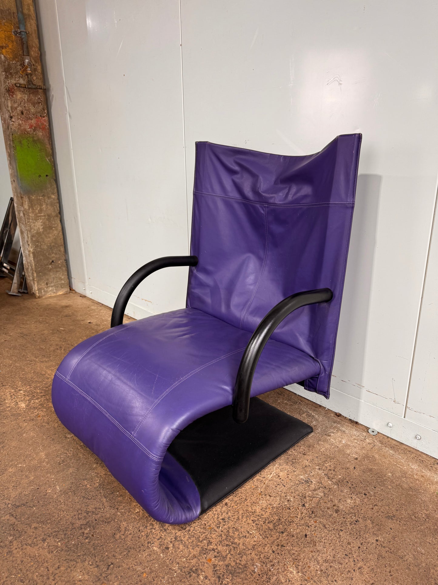 Ligne Roset Deep Purple Zen Chair by Claude Brisson