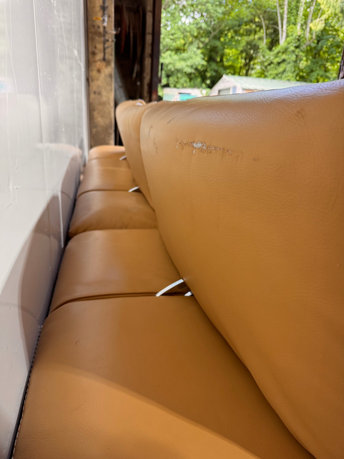 Roche Bobois Scenario Leather Sofa